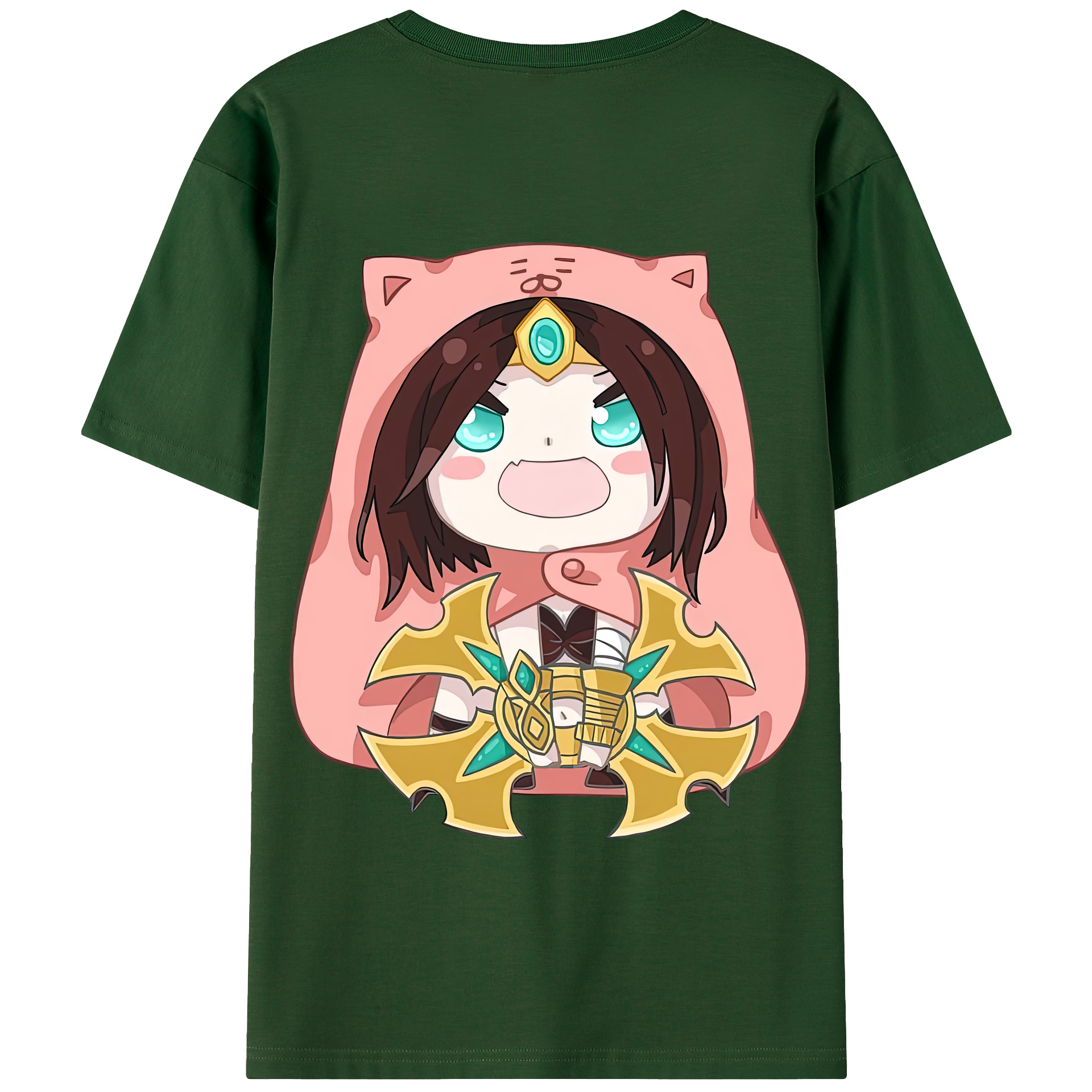リーグ・オブ・レジェンド League of Legends LOL 綿100％半袖Tシャツ（背面プリント）